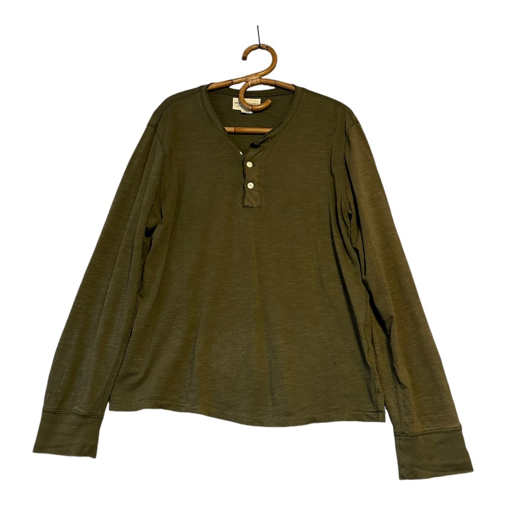 Ralph Lauren Denim & Supply | Green Henley Long Sleeve Size L 100% Cotton